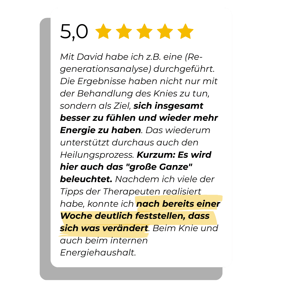 MOJO Physiotherapie - Kundenstimmen 6