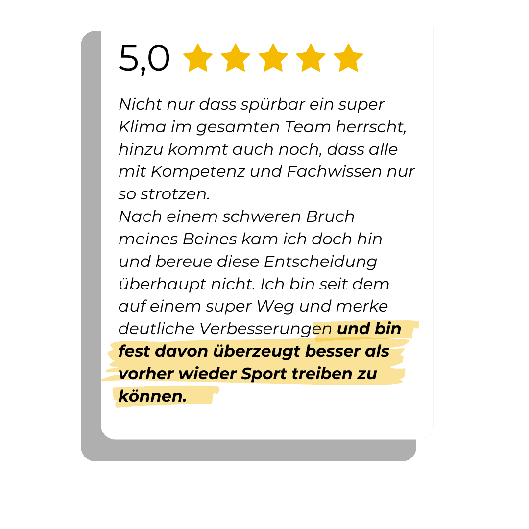 MOJO Physiotherapie - Kundenstimmen 9