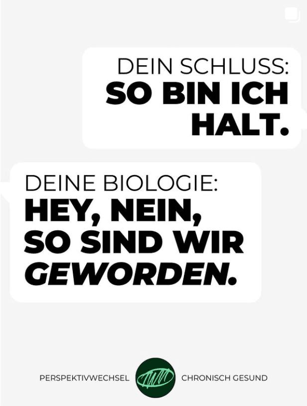 Perspektivwechsel: Dein Schluss vs. Deine Biologie